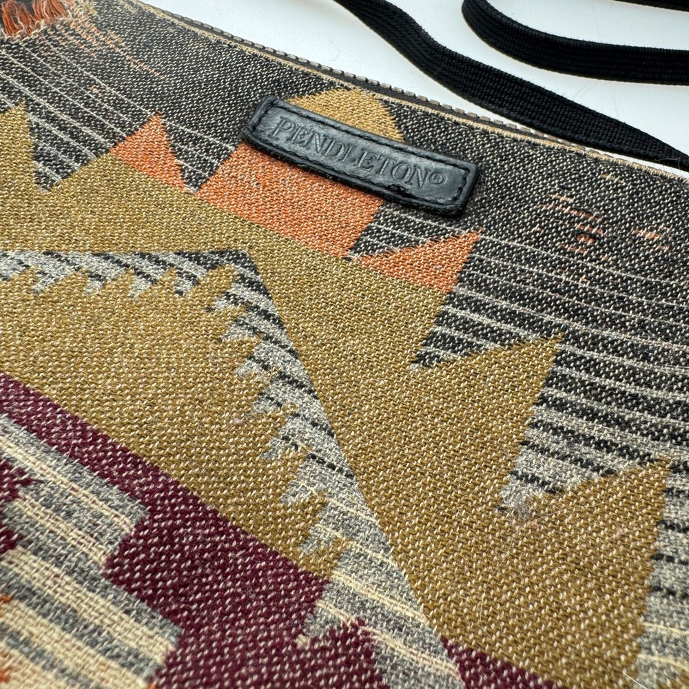 Pendleton Crossbody Bag Woman OS Multi Aztec Wool Rock Creek Western Purse - Picture 4 of 10
